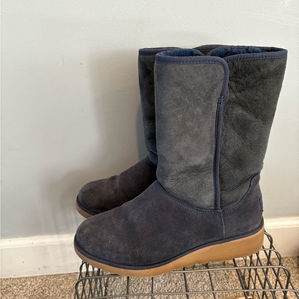 UGG Amie Women's Dark Blue Suede Winter Boots